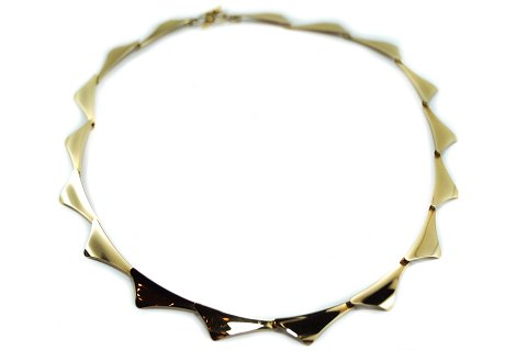 Th. Skat-Rørdam; Necklace in 14k gold