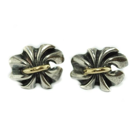 Georg Jensen, Lene Munthe; Earrings of sterling silver with gold