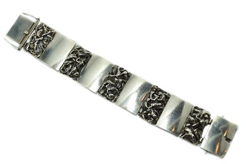 Aage Weimar; Danish bracelet of silver