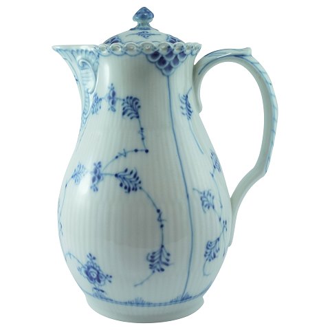 Royal Copenhagen, blue fluted full lace; Chocolate pitcher of porcelain #1025