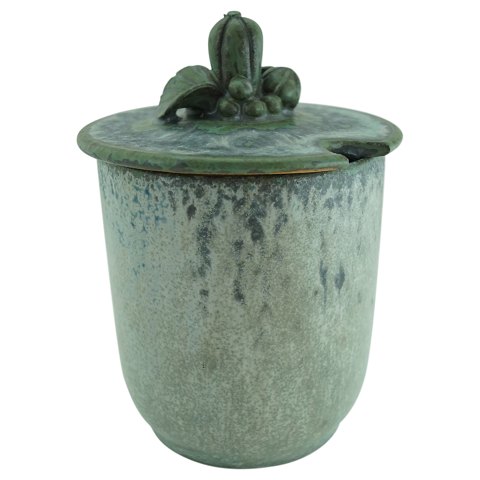 Arne Bang; A stoneware marmelade jar