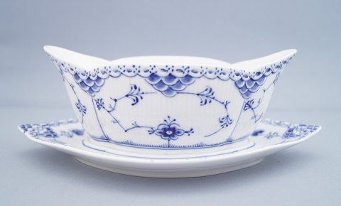 Royal Copenhagen, musselmalet halvblonde; Sauceskål af porcelæn #587