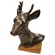 Bing & Grondahl, Karl Otto Johansen; Figurine, deear head of stoneware #7002