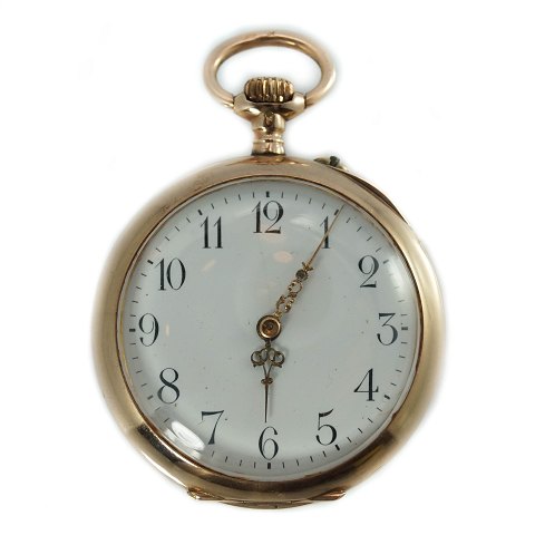 A pocket watch of 14k gold