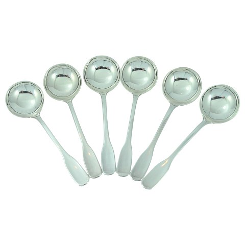 Hans Hansen; Susanne bouillon spoons of sterling silver