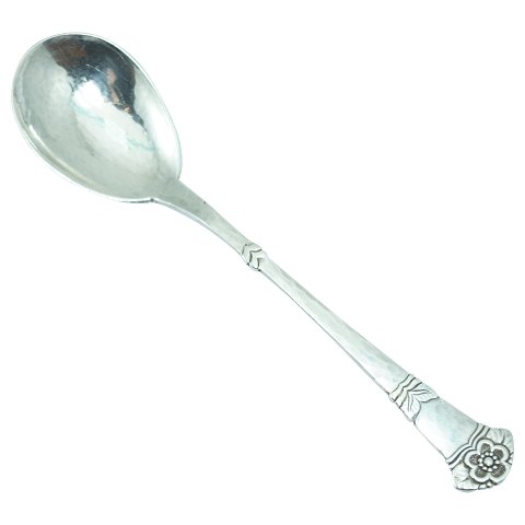 "Anemone" silver cutlery; A jam spoon of hallmarked silver