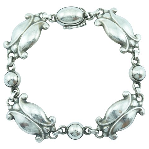 Georg Jensen; A "Moonlight Blossom" bracelet of sterling silver #11