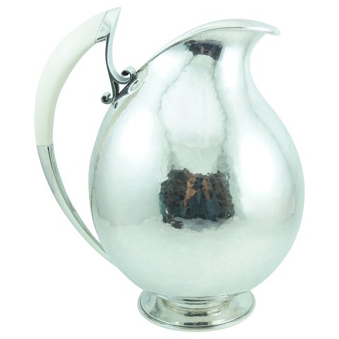 Hans Hansen, Karl Gustav Hansen; A round pitcher of sterling silver