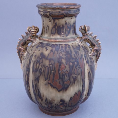 Royal Copenhagen, Bode Willumsen; vase dekoreret med sungglasur #20125