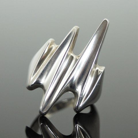 Georg Jensen, Henning Koppel; A ring of sterling silver #125