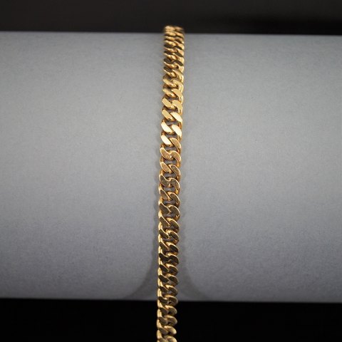 A bracelet of 14k gold, w. 5,0 mm