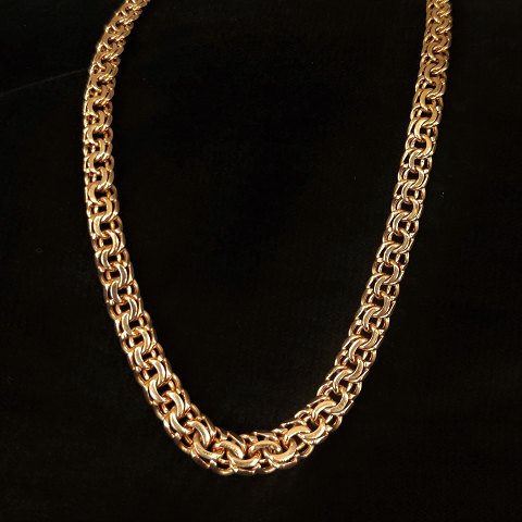 A. F. Rasmussen; A necklace of 14k gold