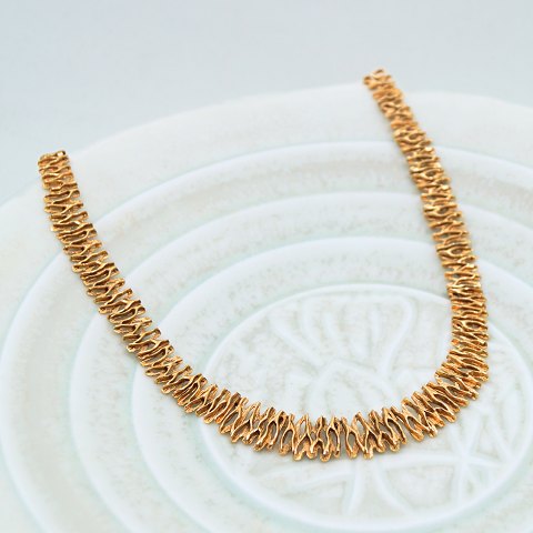 Bernard Hertz; Necklace of 14k gold