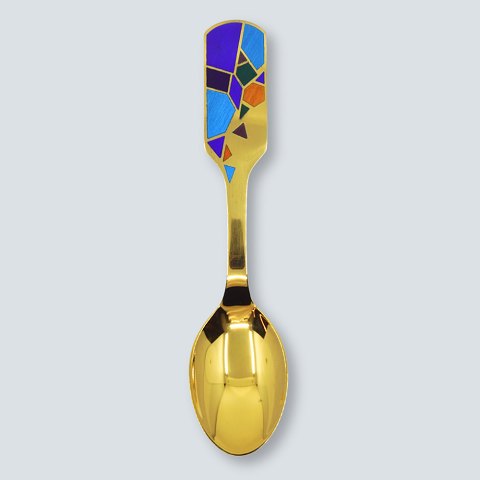 A. Michelsen; Christmas spoon 1990, Pia Schutzmann