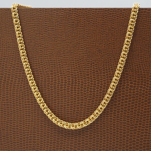 A necklace of 14k gold, l. 40,5 cm.
