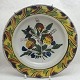 Kellinghusen faience deep plate, strawberry plants