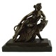 Burnished bronze figurine, French, around 1900