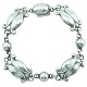 Georg Jensen; A "Moonlight Blossom" bracelet of sterling silver #11