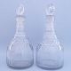 A pair of decanters made in crystal, around 1810