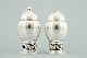 Georg Jensen; Magnolia/Blossom  salt and pepper set of sterling silver #2A