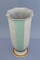 Royal Copenhagen; A craquele vase of porcelain #3389