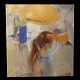 Poul S. Nielsen; Portrait of a girl, oil on canvas