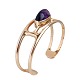 Sven Haugaard; An amethyst bangle of 14k gold