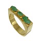 Armring af 14 kt. guld med jade