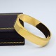 Rectangular bangle of 14k gold