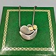 Anette Kræn; Necklace  in sterling silver with gold and bone