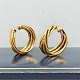 Anette Kræn; Pair of ear rings in 14k gold