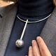 Andreas Mikkelsen; Necklace in silver, no. 16