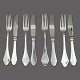 Set of 12 Bernstorff dinner knives and dinner forks in silver