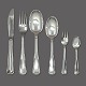 Cohr; Dobbeltriflet silver cutlery, complete for 12 persons, 89 pieces