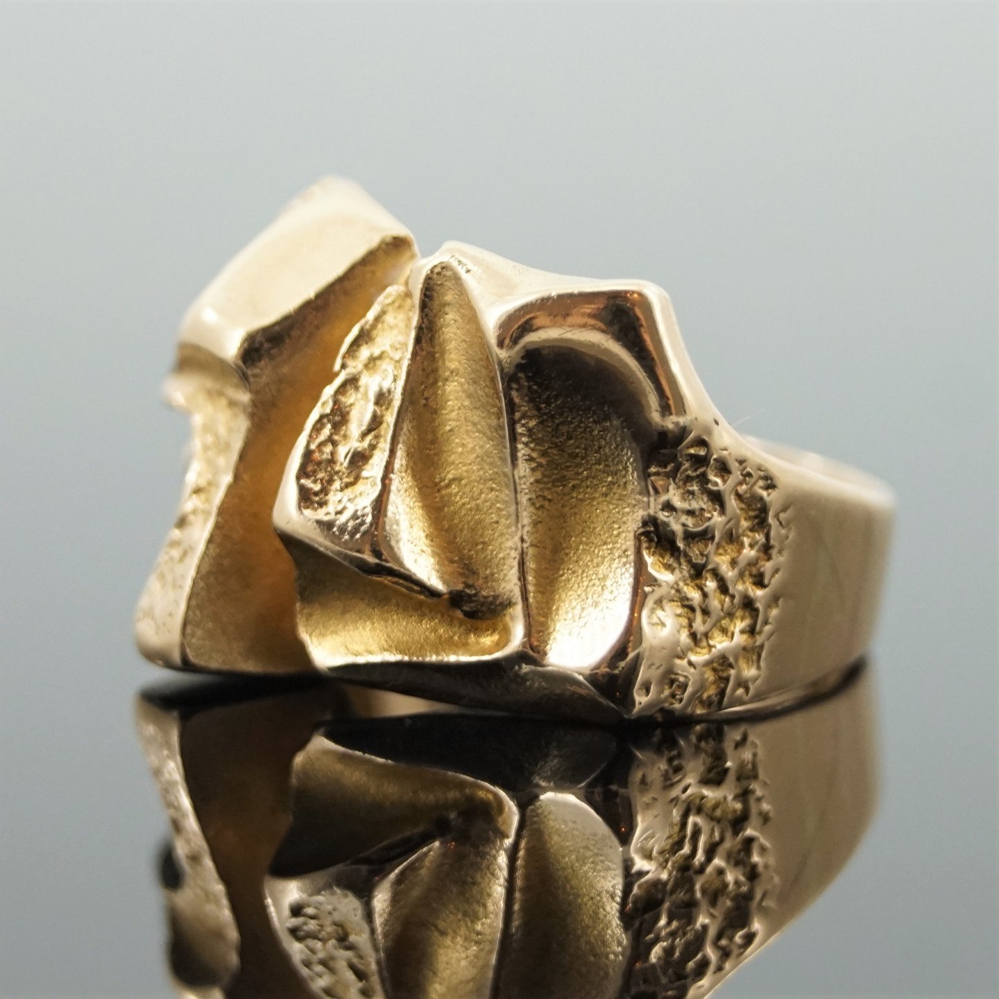 Antik Damgaard-Lauritsen - Lapponia; Finsk design ring af 14 kt. guld turmalin